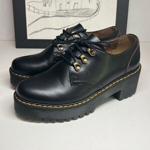 Dr Martens Leona Lo Vintage Smooth Leather Heeled Shoes Women’s Size US 6